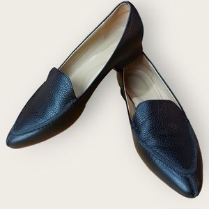 Poppy Barley Black Leather Loafers